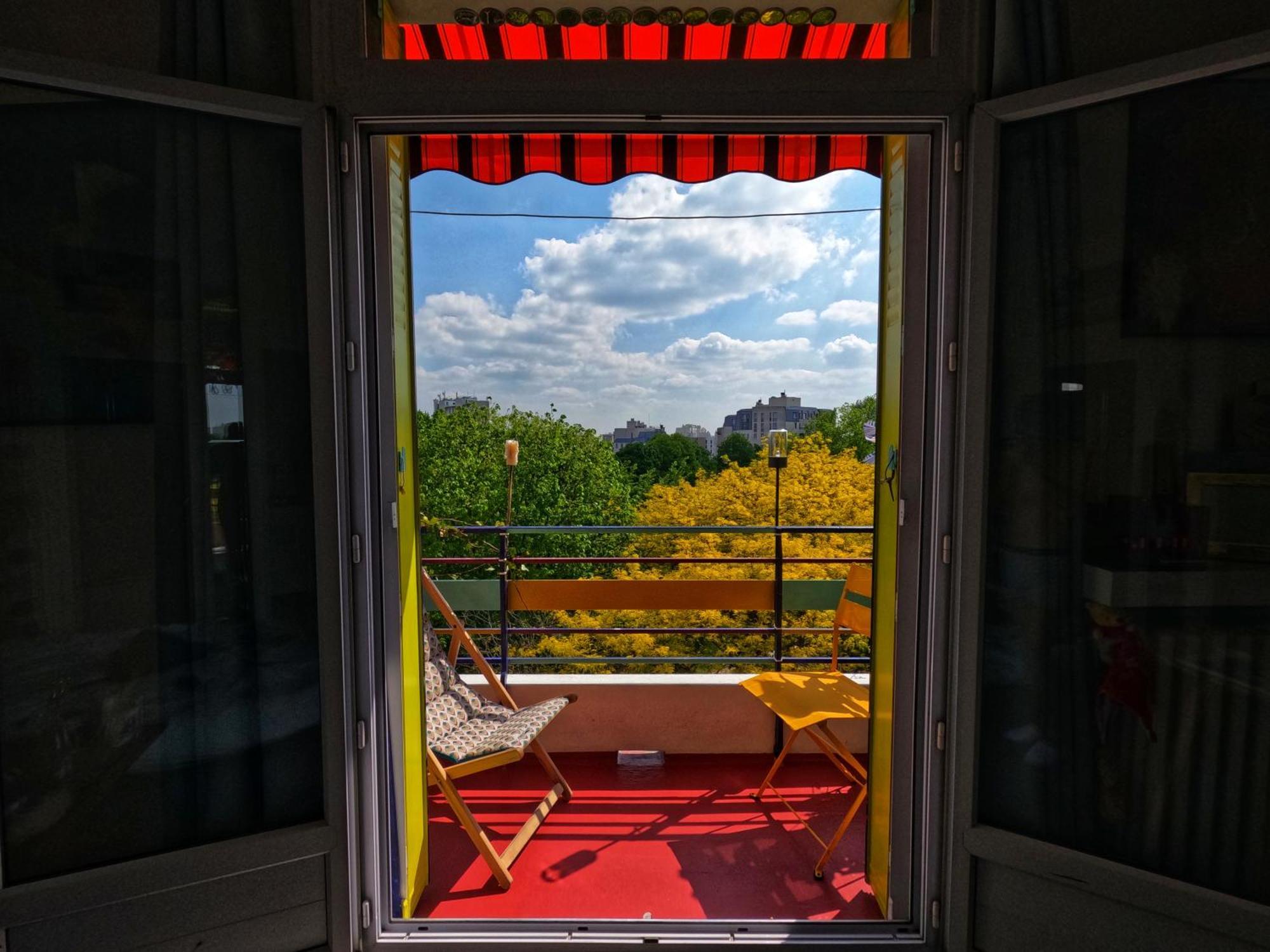 Canopee, Paisible, Chaleureux, Lumineux, Balcon Paryż Zewnętrze zdjęcie