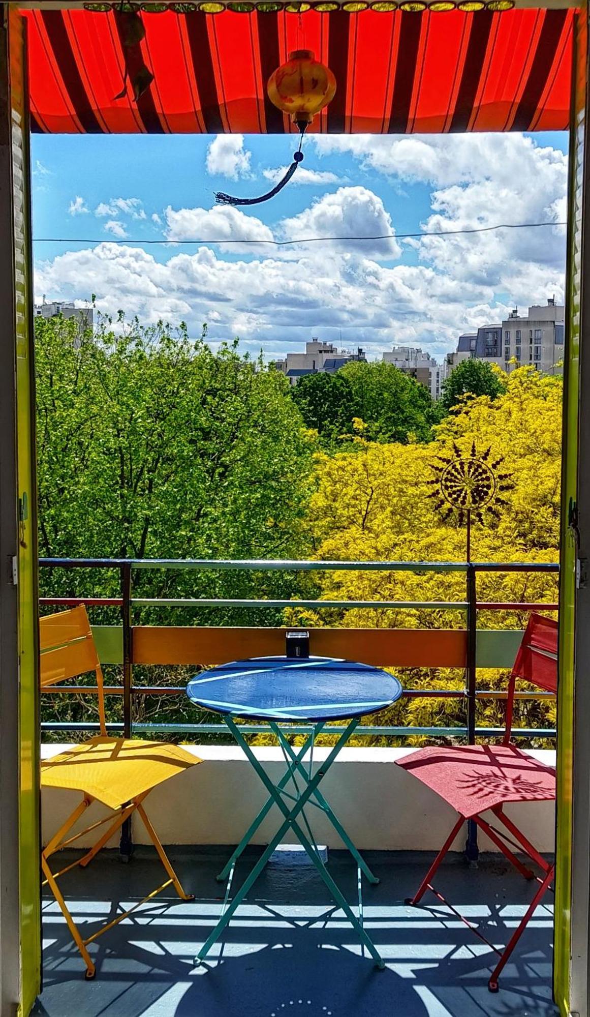 Canopee, Paisible, Chaleureux, Lumineux, Balcon Paryż Zewnętrze zdjęcie