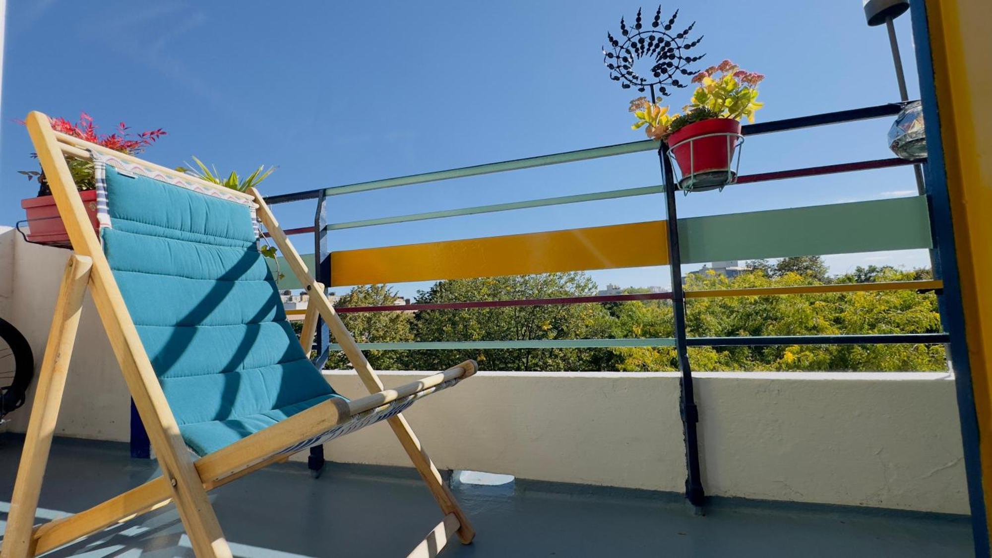 Canopee, Paisible, Chaleureux, Lumineux, Balcon Paryż Zewnętrze zdjęcie